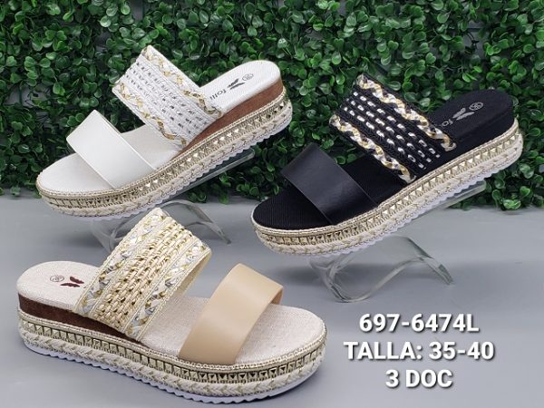 SANDALIA CUÑA PLATAFORMA DAMA 35-40
