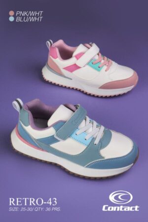 TENNIS CASUAL VELCRO NIÑA 25-30