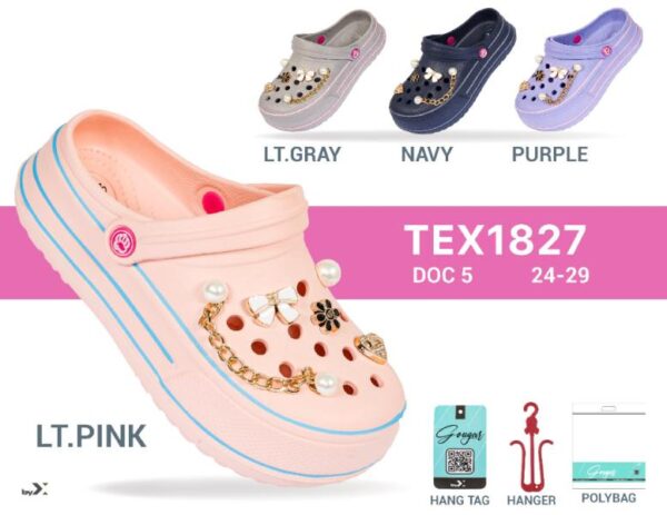 SANDALIA TIPO CROCS NIÑA 24-29