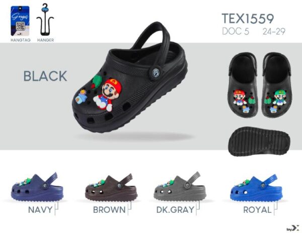 SANDALIA TIPO CROCS NIÑO 24-29