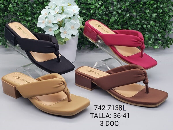 SANDALIAS TACÓN BAJO DAMA 36-41
